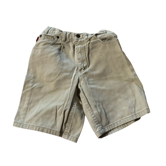Bugle Boy vintage tan jean shorts size 7 - Picture 1 of 4